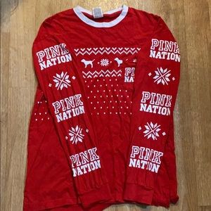 Holiday Long Sleeve Tshirt from Pink